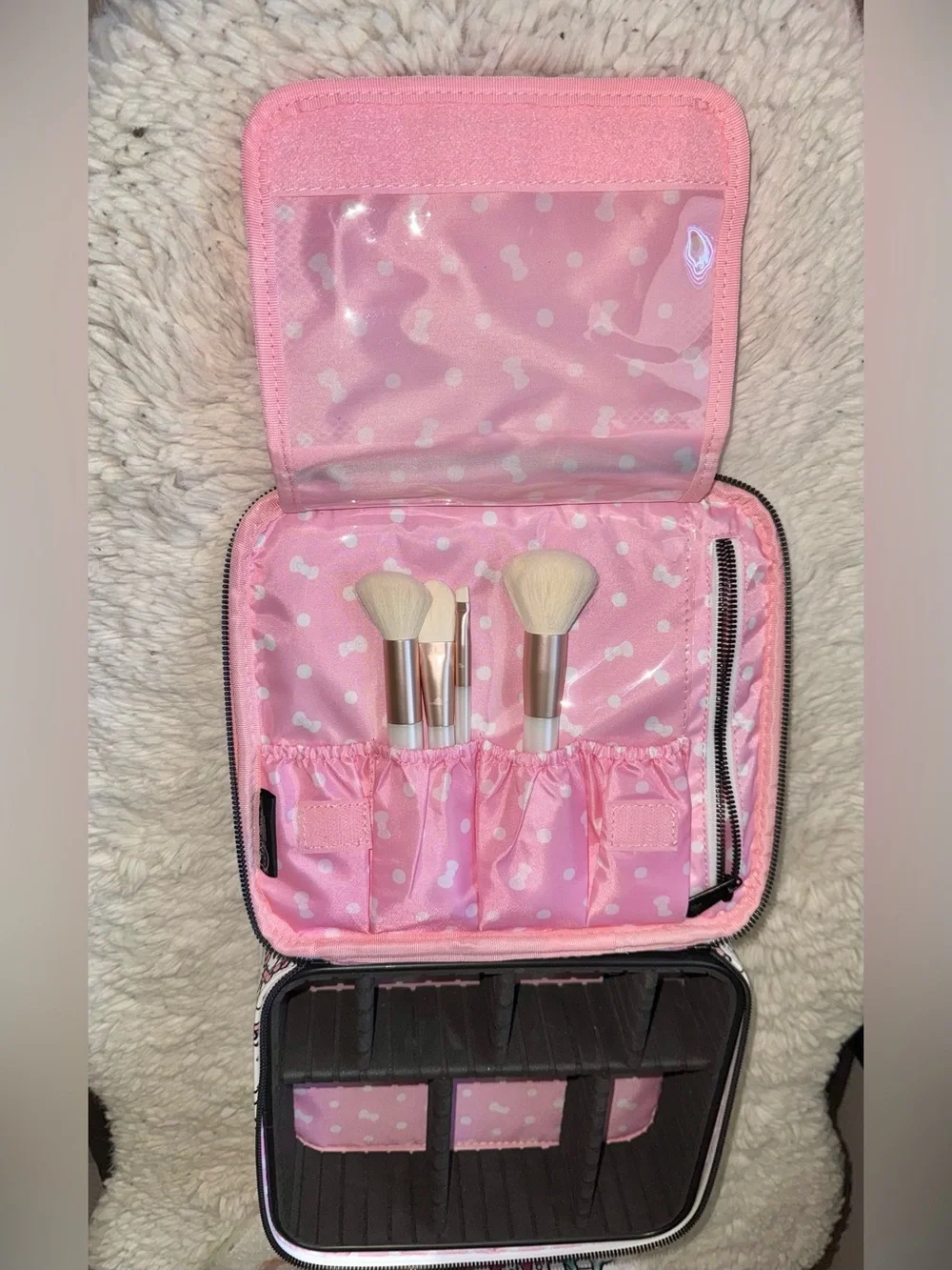 Hello Kitty Cosmetic Bag And Kawaii Icon Brushes Impressions Vanity Co.